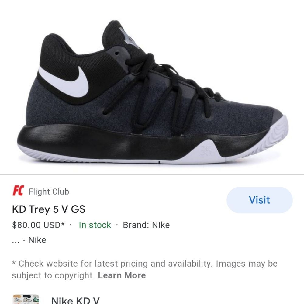 Nike shoe size 9 men.